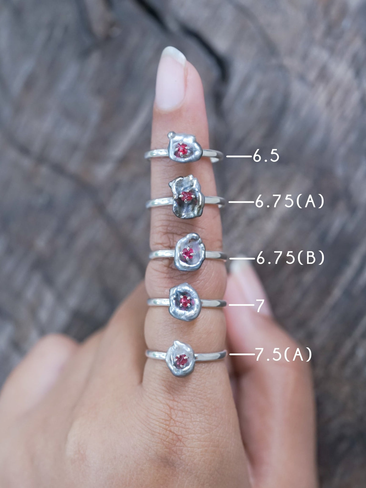 Asteroid Pearl and Spinel Crystal Ring - Gardens of the Sun | Ethical Jewelry