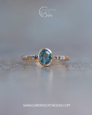 Blue Sapphire Ring in Ethical Gold