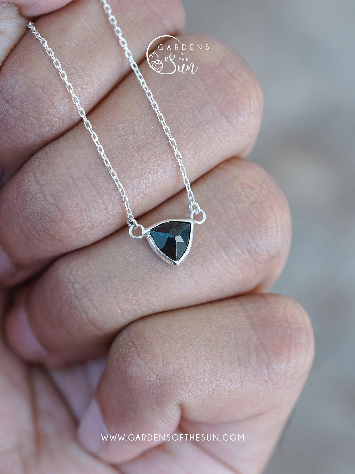 Black Spinel Necklace - Gardens of the Sun | Ethical Jewelry