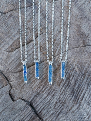 Blue Hauyne Necklace with Hidden Gems - Gardens of the Sun | Ethical Jewelry