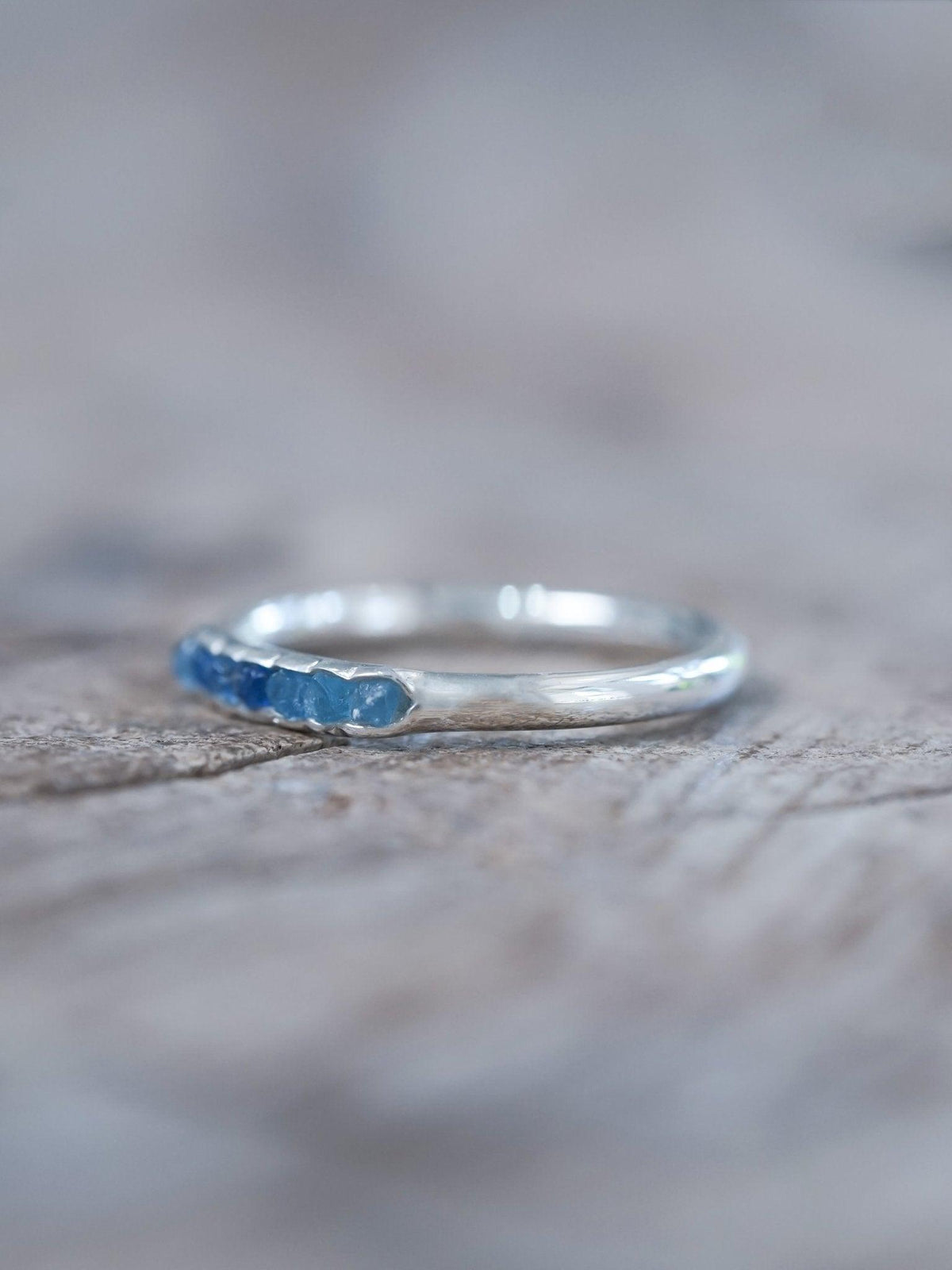 Blue Hauyne Ring with Hidden Gems - Gardens of the Sun | Ethical Jewelry