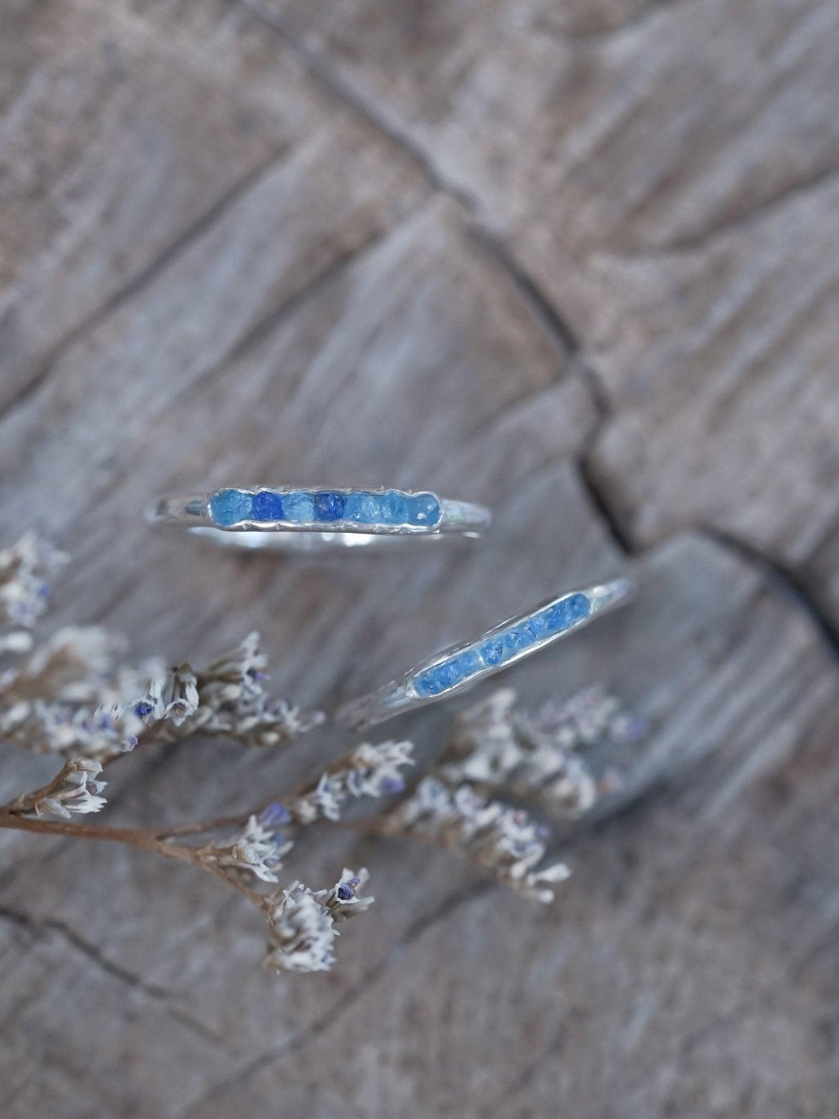 Blue Hauyne Ring with Hidden Gems - Gardens of the Sun | Ethical Jewelry