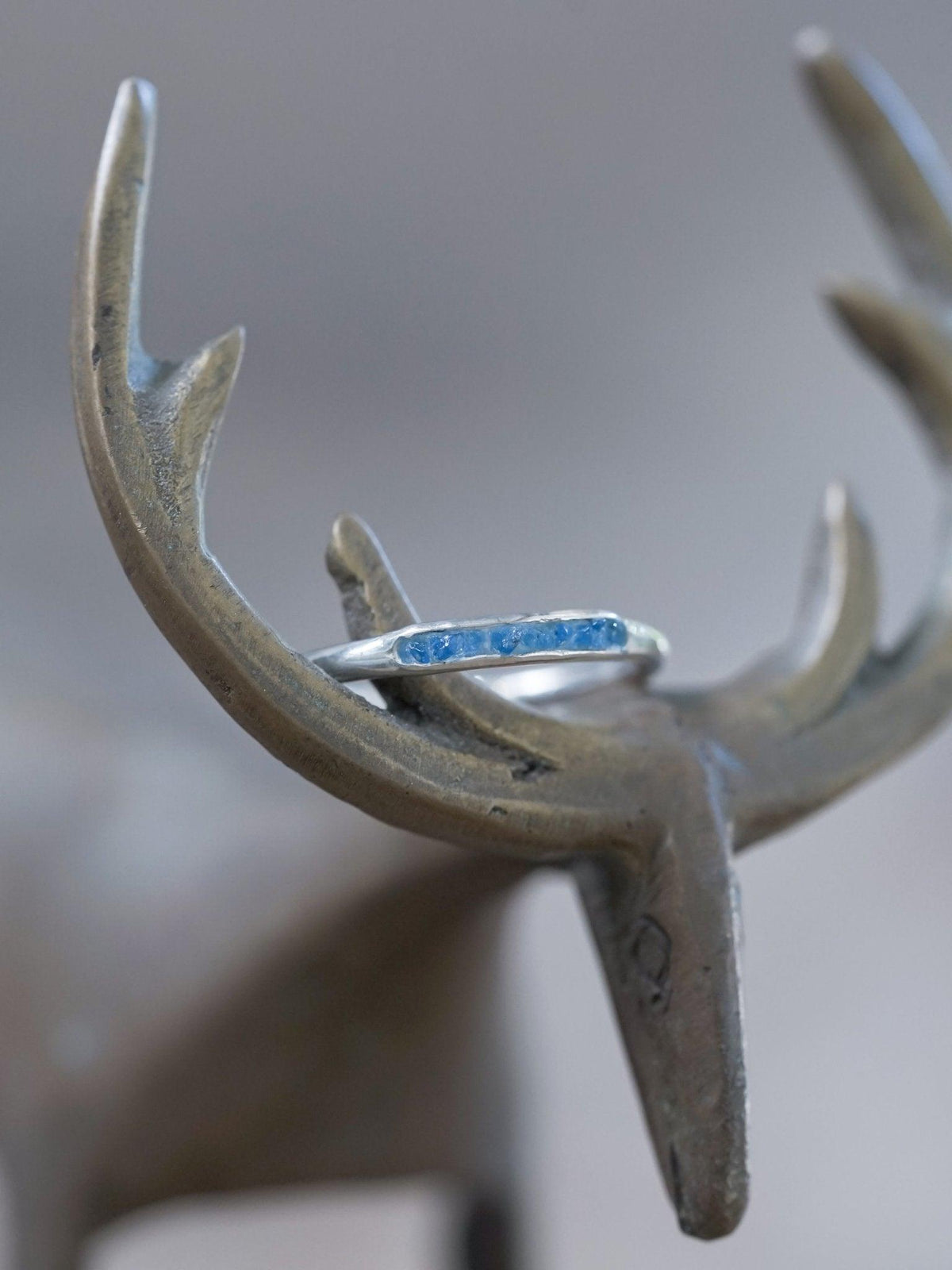 Blue Hauyne Ring with Hidden Gems - Gardens of the Sun | Ethical Jewelry