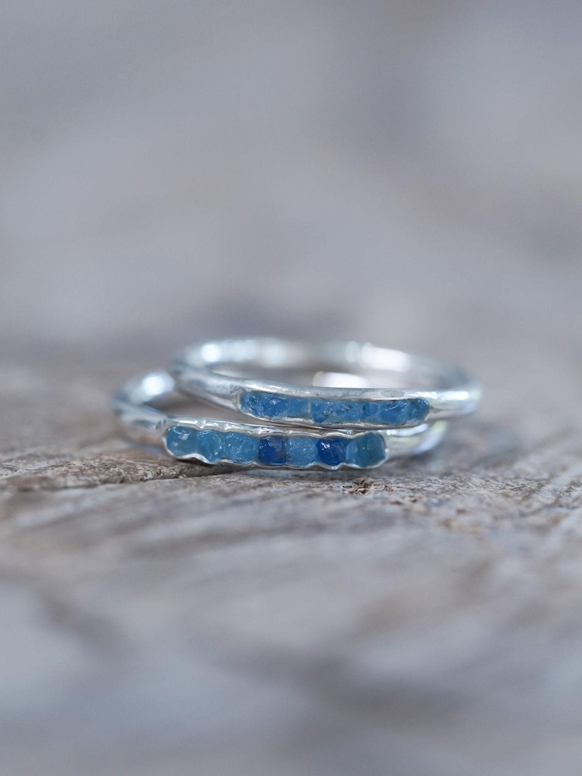 Blue Hauyne Ring with Hidden Gems - Gardens of the Sun | Ethical Jewelry