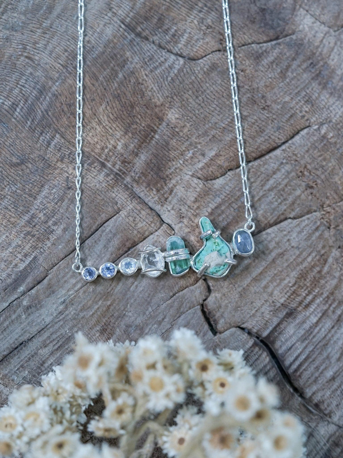 Blue Multistone Necklace - Gardens of the Sun | Ethical Jewelry