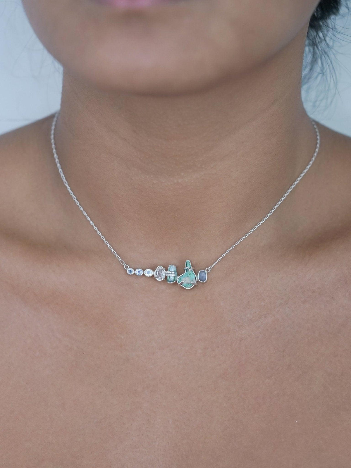 Blue Multistone Necklace - Gardens of the Sun | Ethical Jewelry