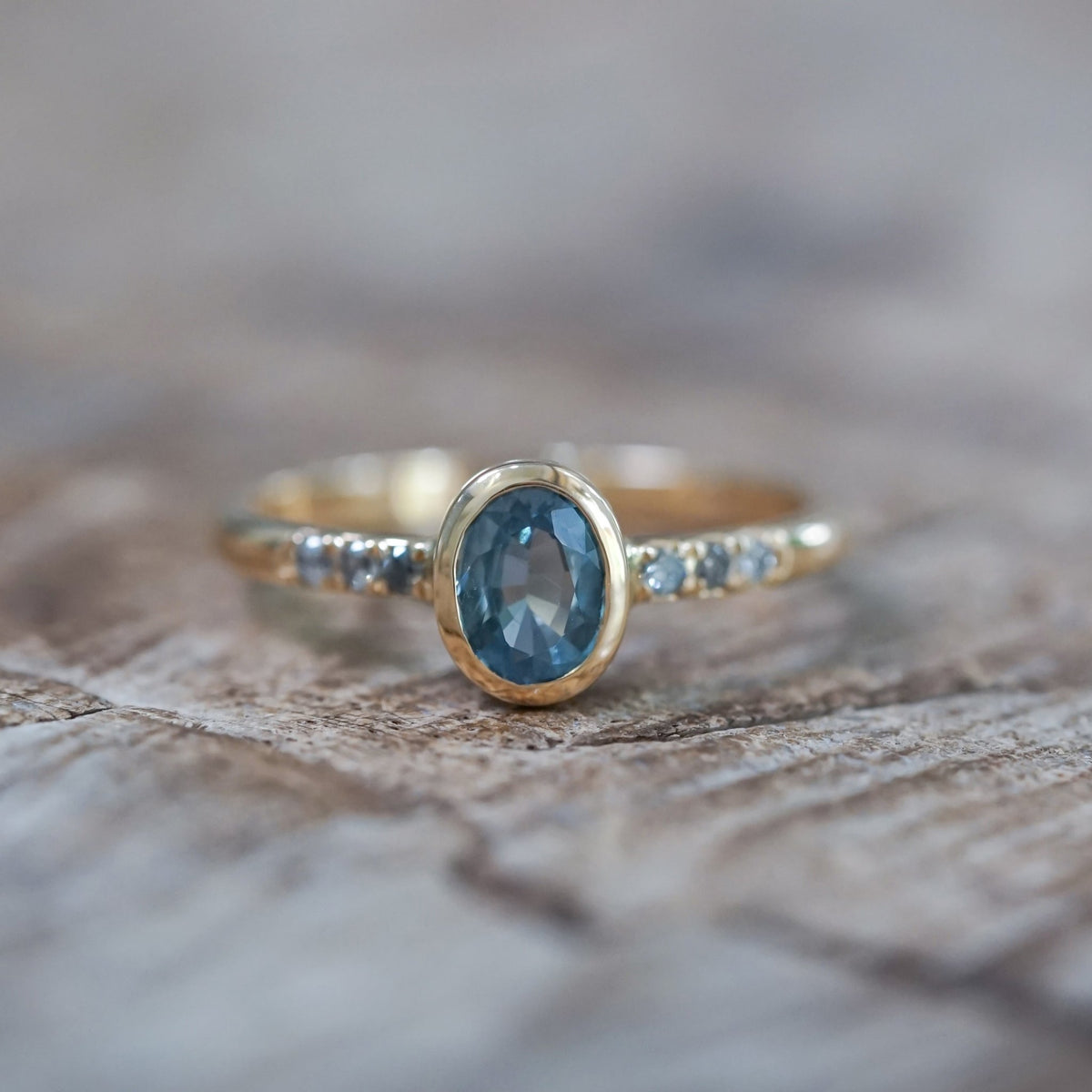 Blue Sapphire Ring in Ethical Gold - Gardens of the Sun | Ethical Jewelry