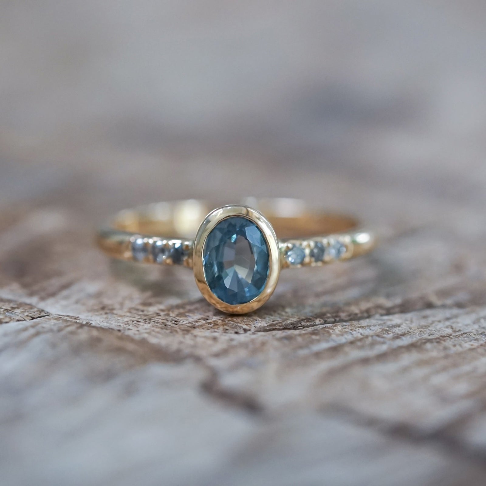 Blue Sapphire Ring in Ethical Gold - Gardens of the Sun | Ethical Jewelry
