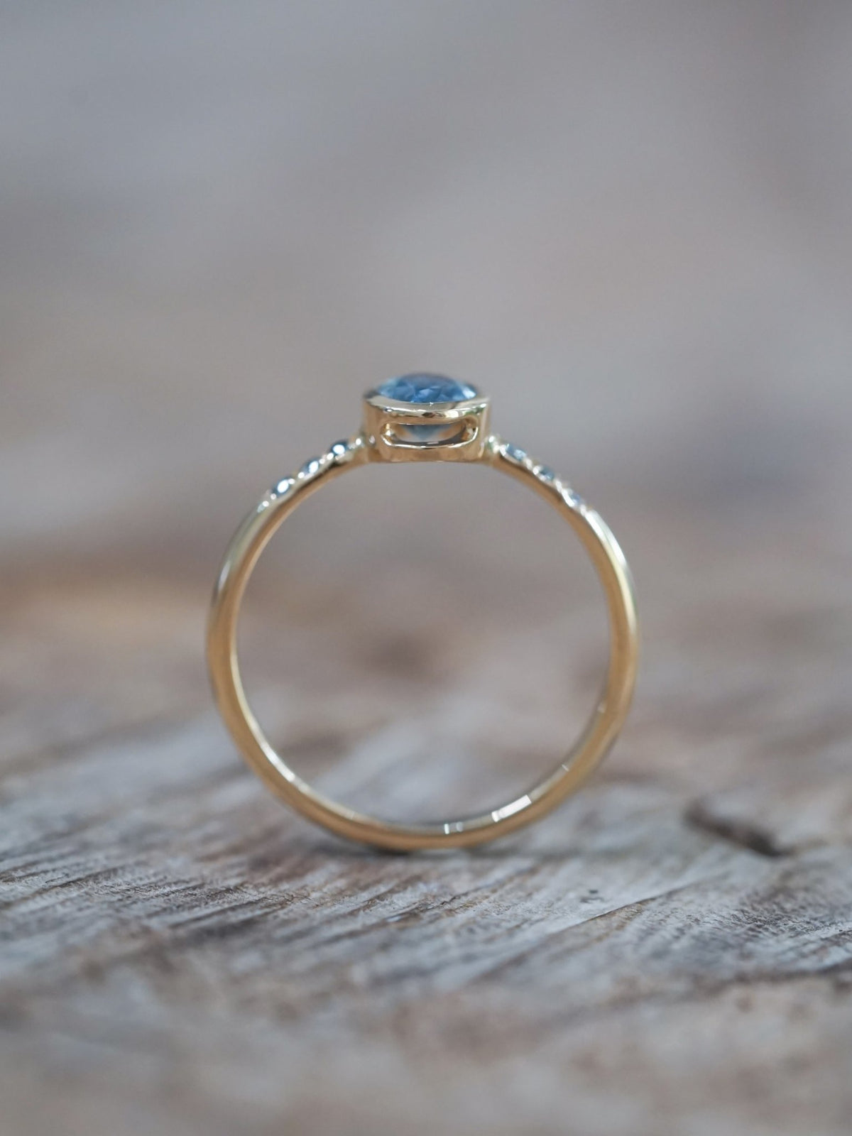 Blue Sapphire Ring in Ethical Gold - Gardens of the Sun | Ethical Jewelry