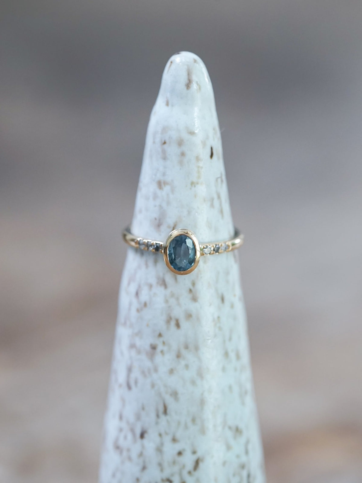 Blue Sapphire Ring in Ethical Gold - Gardens of the Sun | Ethical Jewelry