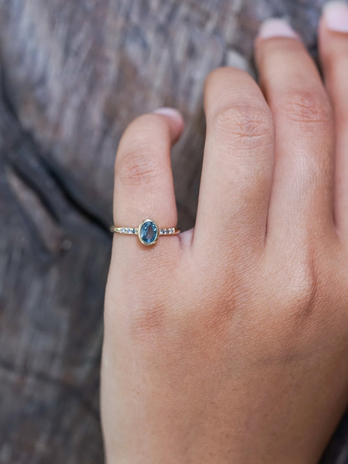 Blue Sapphire Ring in Ethical Gold - Gardens of the Sun | Ethical Jewelry