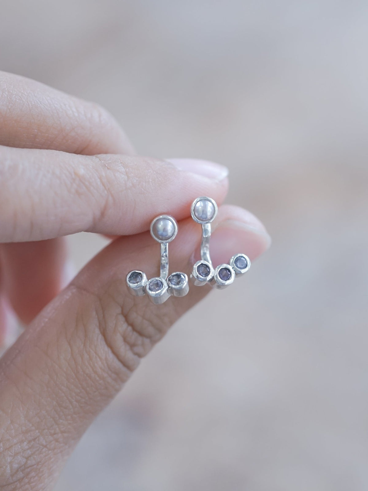 Blush Pearl and Spinel Earrings - Gardens of the Sun | Ethical Jewelry