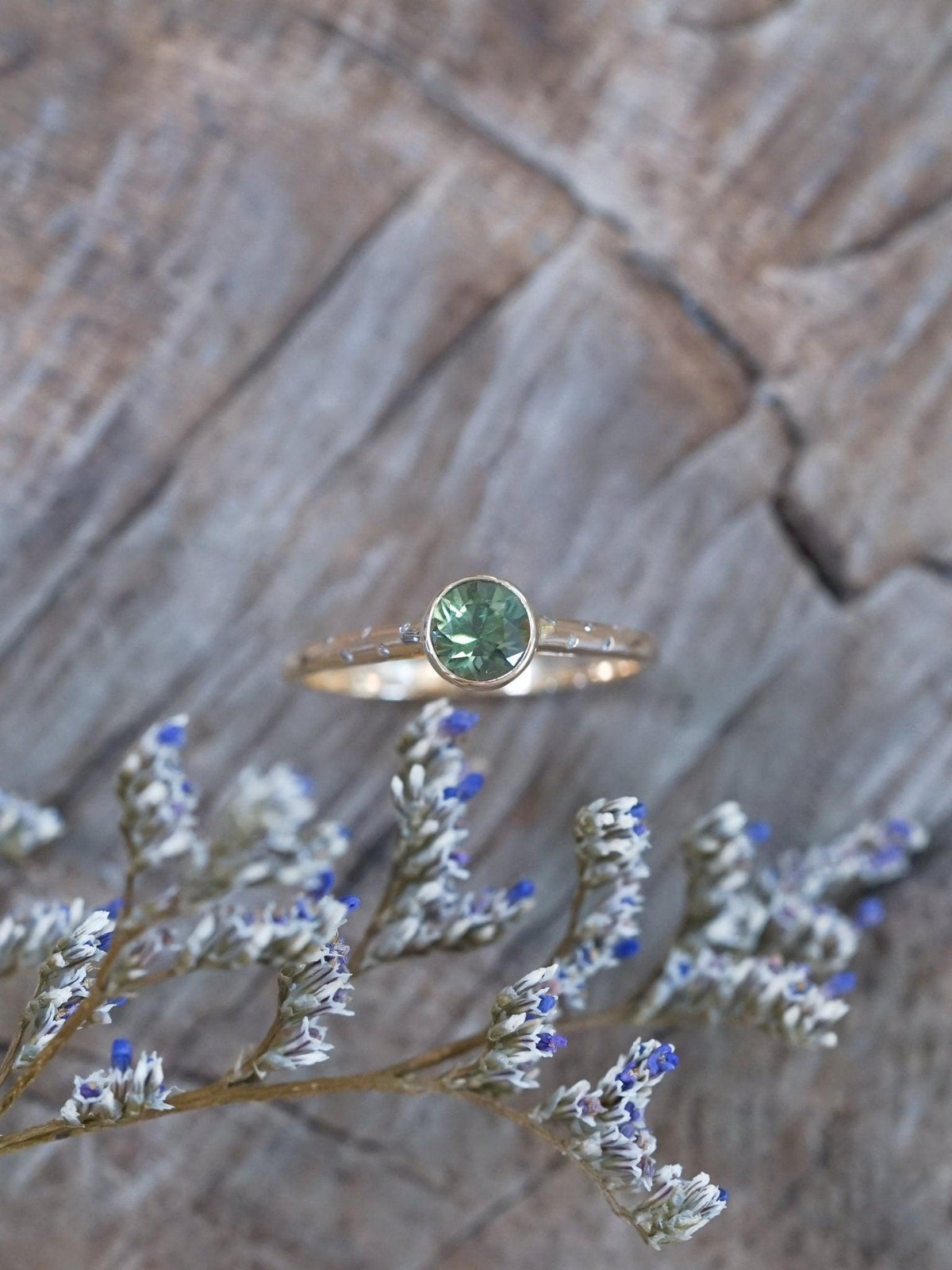 Borneo Green Sapphire Ring - Gardens of the Sun | Ethical Jewelry