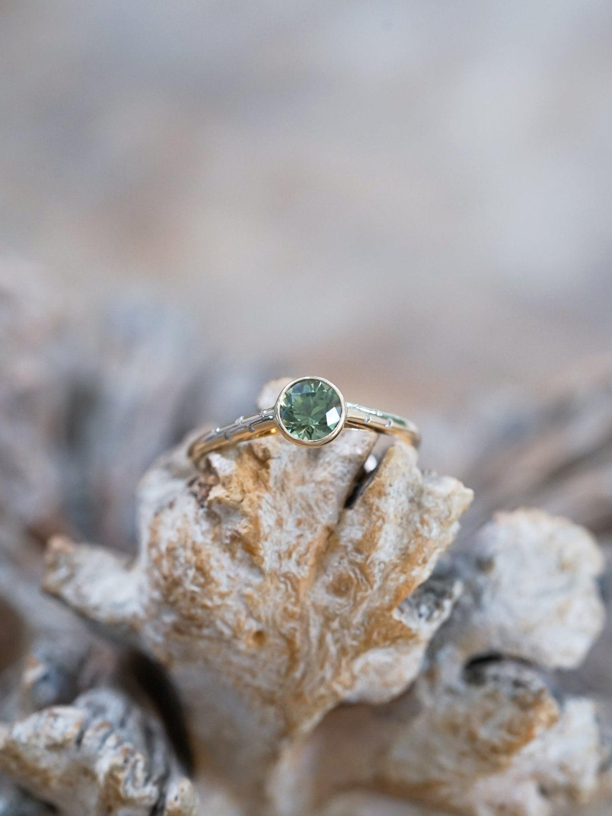Borneo Green Sapphire Ring - Gardens of the Sun | Ethical Jewelry
