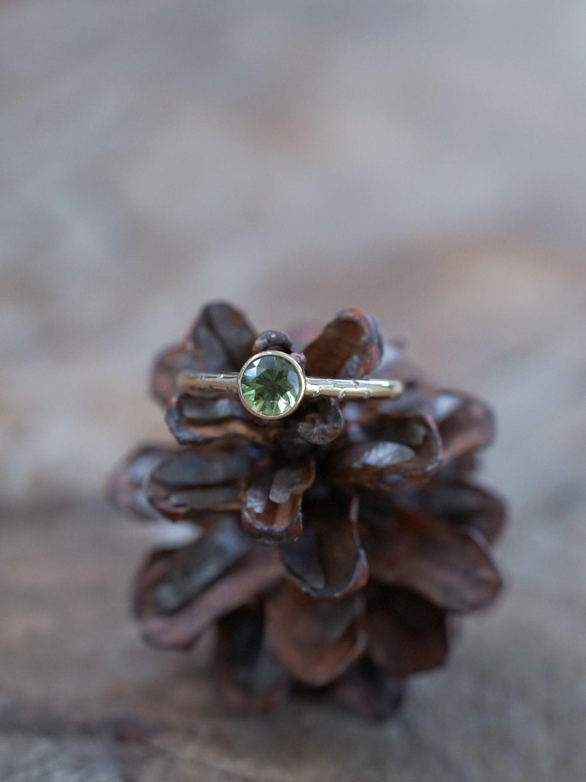 Borneo Green Sapphire Ring - Gardens of the Sun | Ethical Jewelry