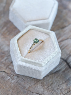 Borneo Green Sapphire Ring - Gardens of the Sun | Ethical Jewelry