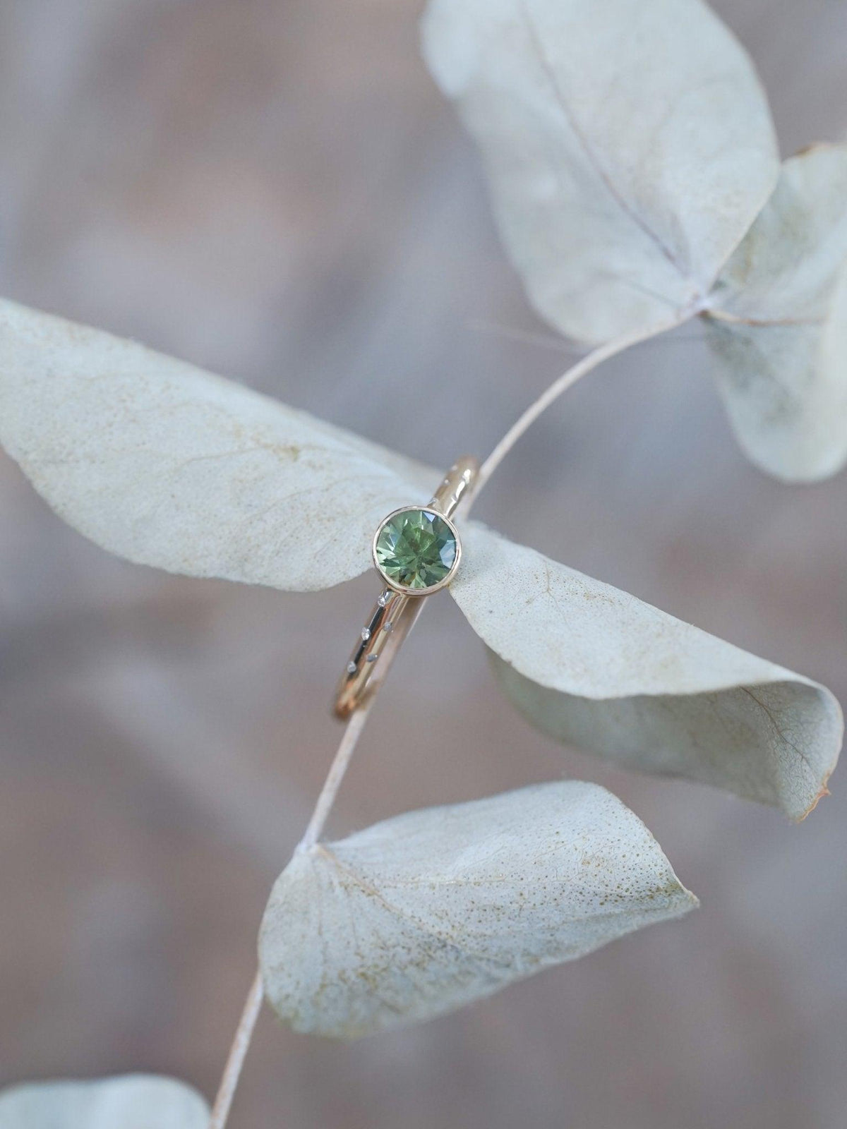 Borneo Green Sapphire Ring - Gardens of the Sun | Ethical Jewelry
