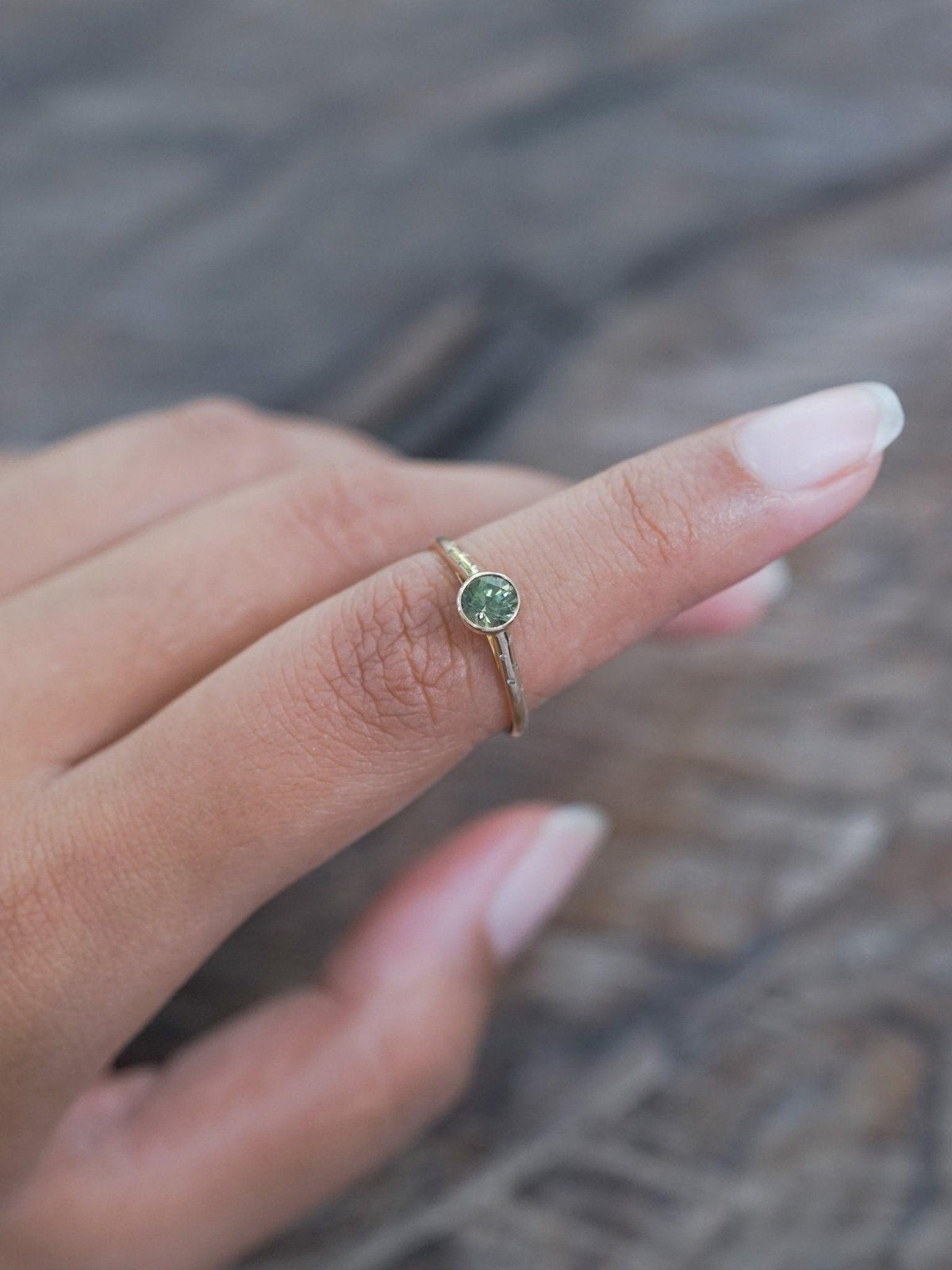 Borneo Green Sapphire Ring - Gardens of the Sun | Ethical Jewelry
