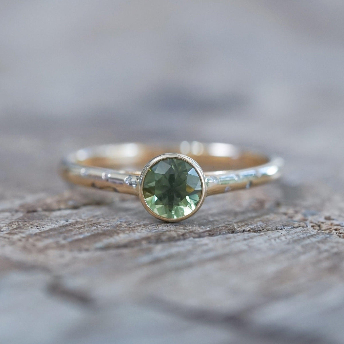 Borneo Green Sapphire Ring - Gardens of the Sun | Ethical Jewelry