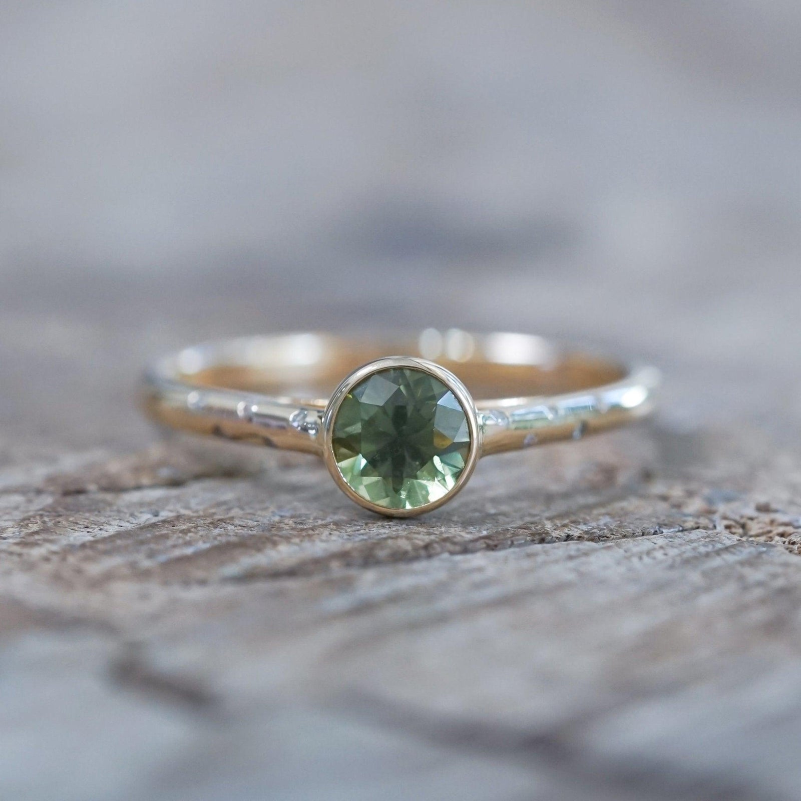 Borneo Green Sapphire Ring - Gardens of the Sun | Ethical Jewelry