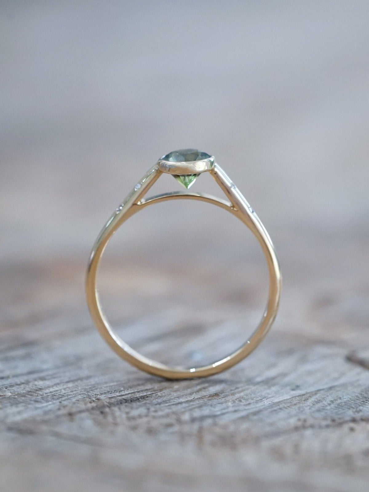 Borneo Green Sapphire Ring - Gardens of the Sun | Ethical Jewelry