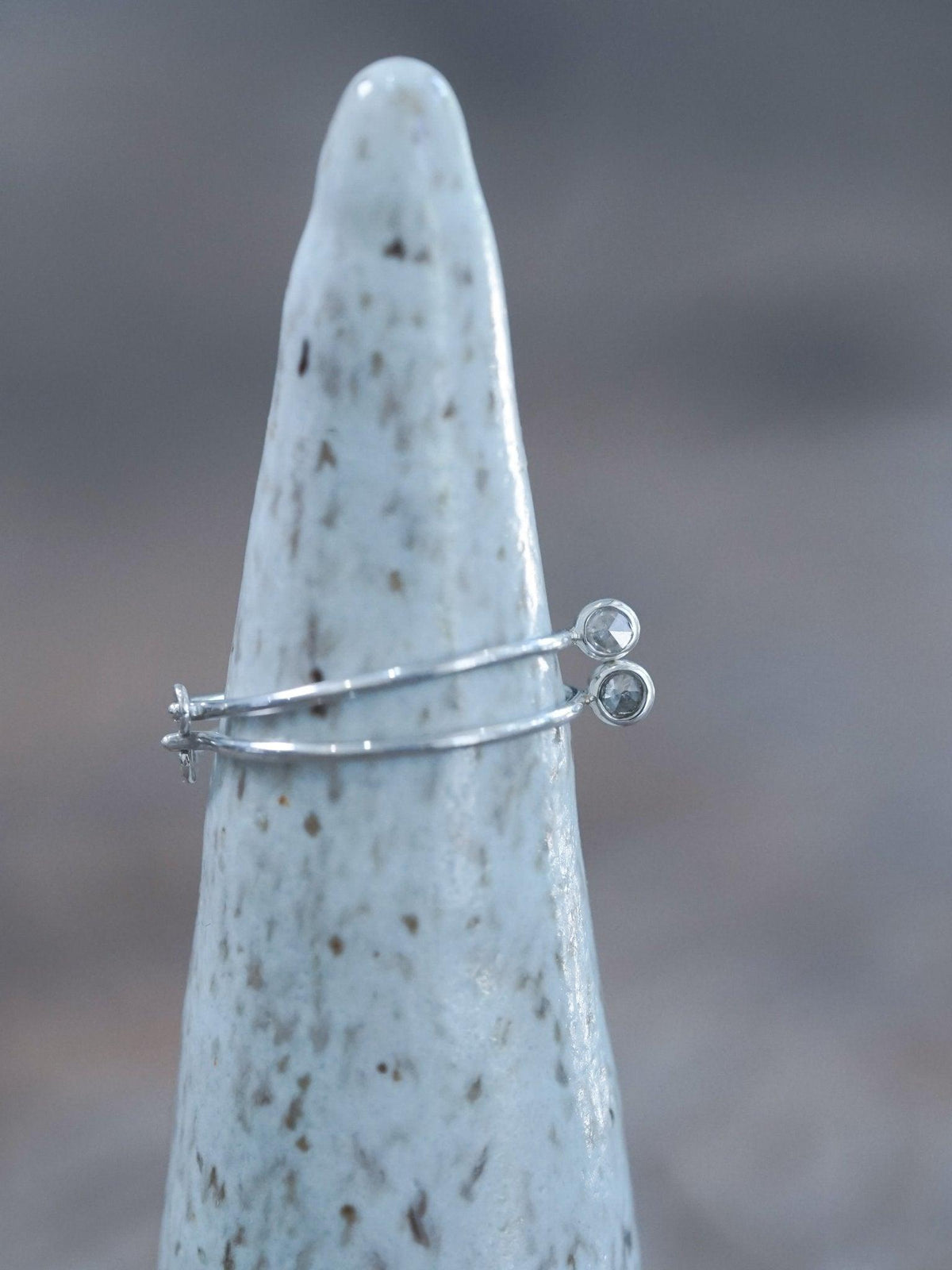 Borneo Rose cut Diamond Hoop Earrings - Gardens of the Sun | Ethical Jewelry