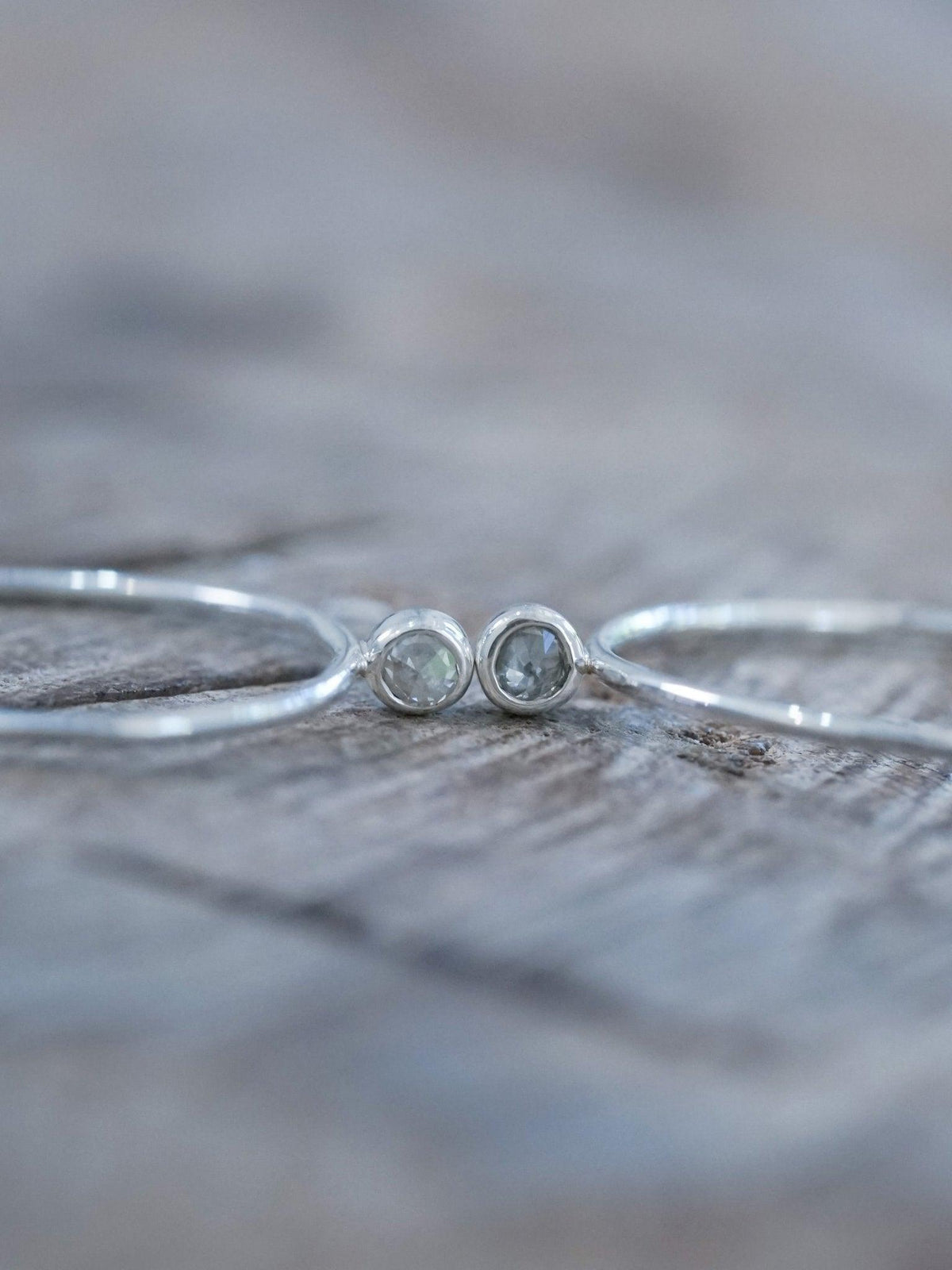 Borneo Rose cut Diamond Hoop Earrings - Gardens of the Sun | Ethical Jewelry