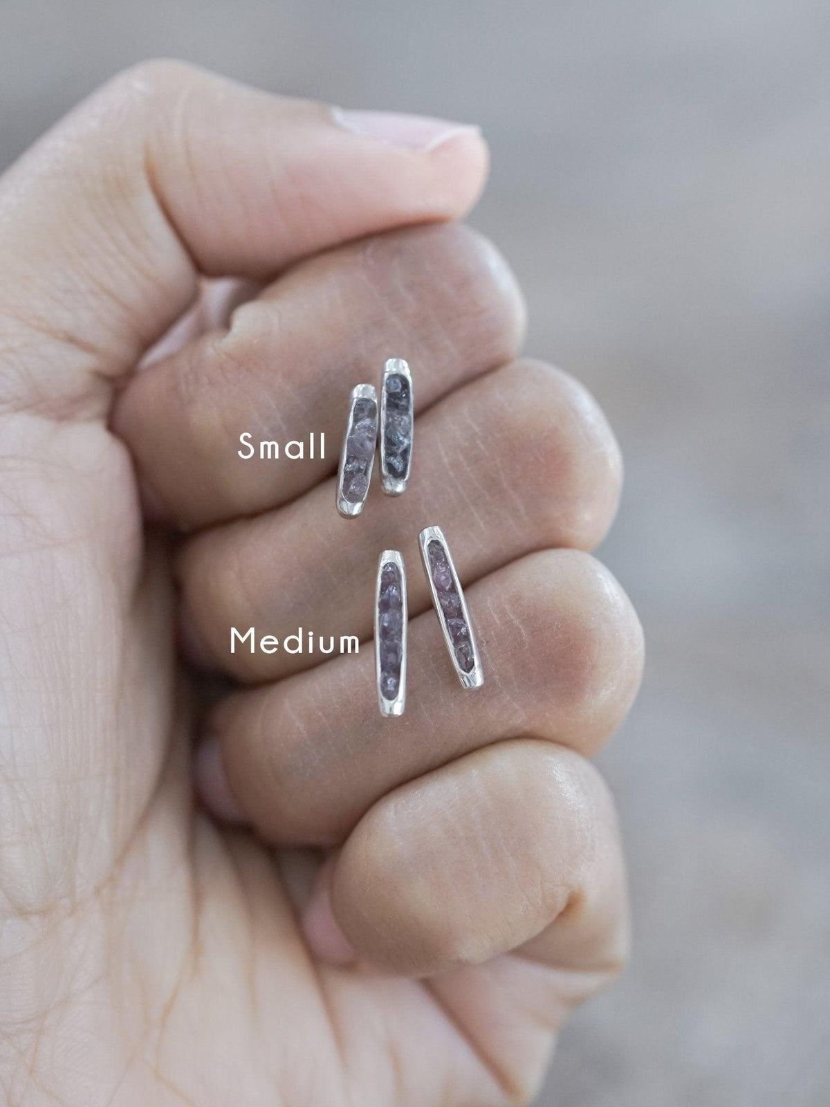 Borneo Sapphire Hidden Gems Earrings - Gardens of the Sun | Ethical Jewelry