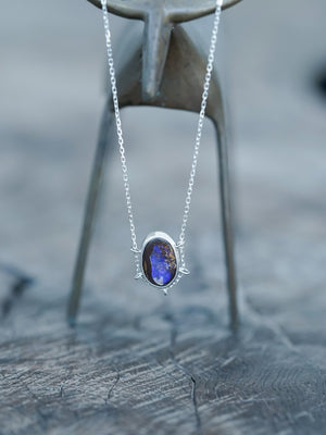 Boulder Opal Necklace - Gardens of the Sun | Ethical Jewelry