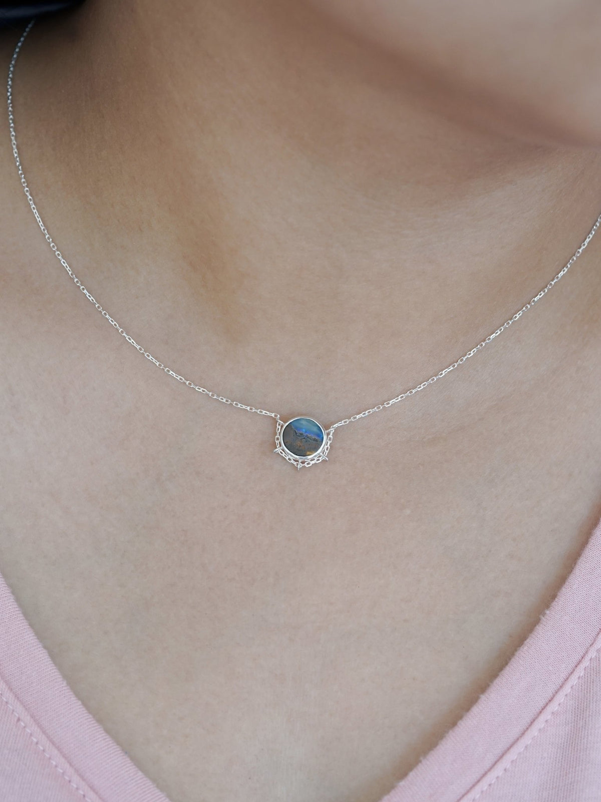 Boulder Opal Necklace - Gardens of the Sun | Ethical Jewelry