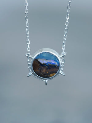 Boulder Opal Necklace - Gardens of the Sun | Ethical Jewelry