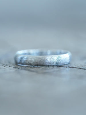 Brushed Wedding Band - Gardens of the Sun | Ethical Jewelry