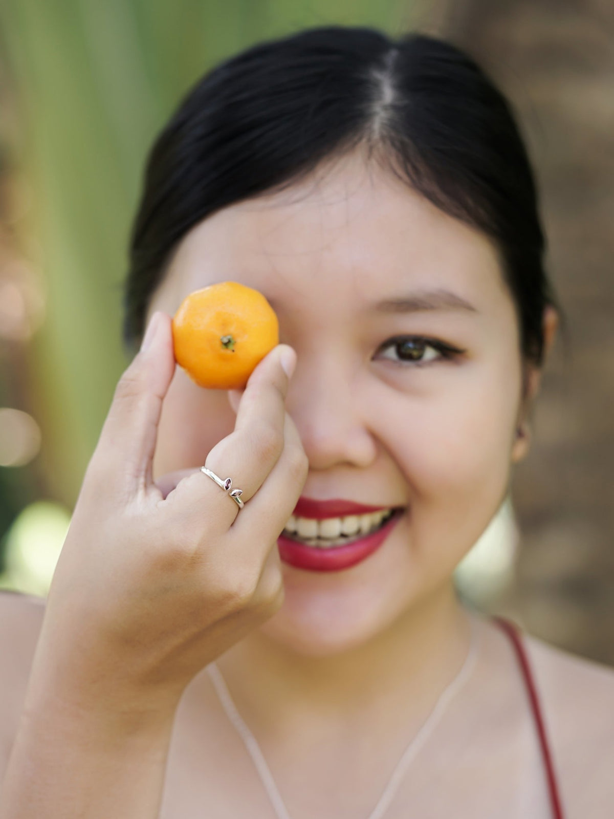 Bunny Garnet Ring - Gardens of the Sun | Ethical Jewelry