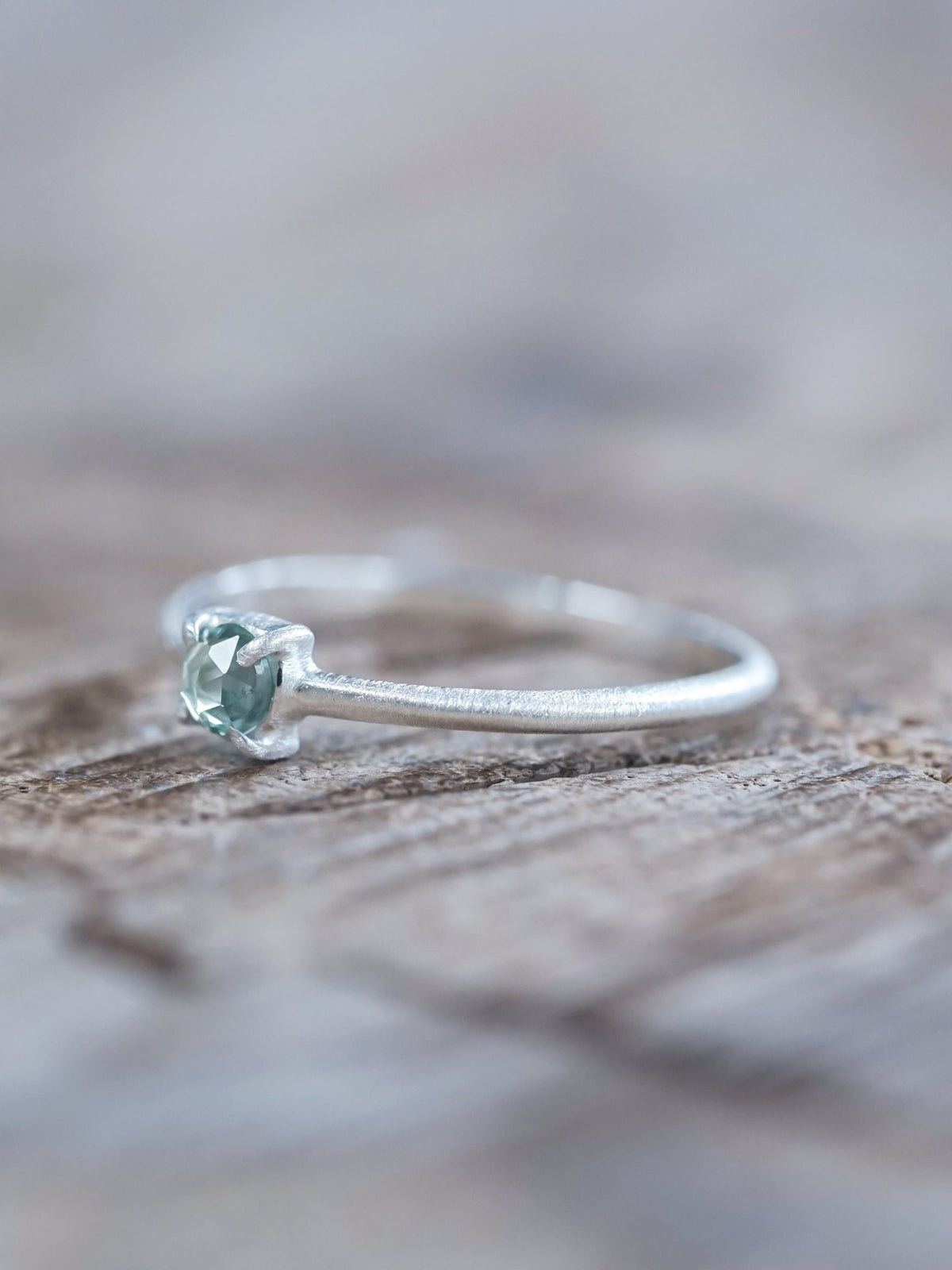 Callisto Rose Cut Sapphire Ring - Gardens of the Sun | Ethical Jewelry