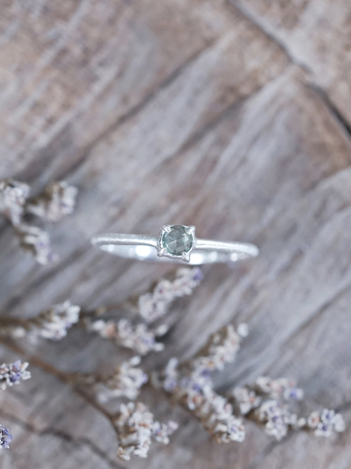 Callisto Rose Cut Sapphire Ring - Gardens of the Sun | Ethical Jewelry