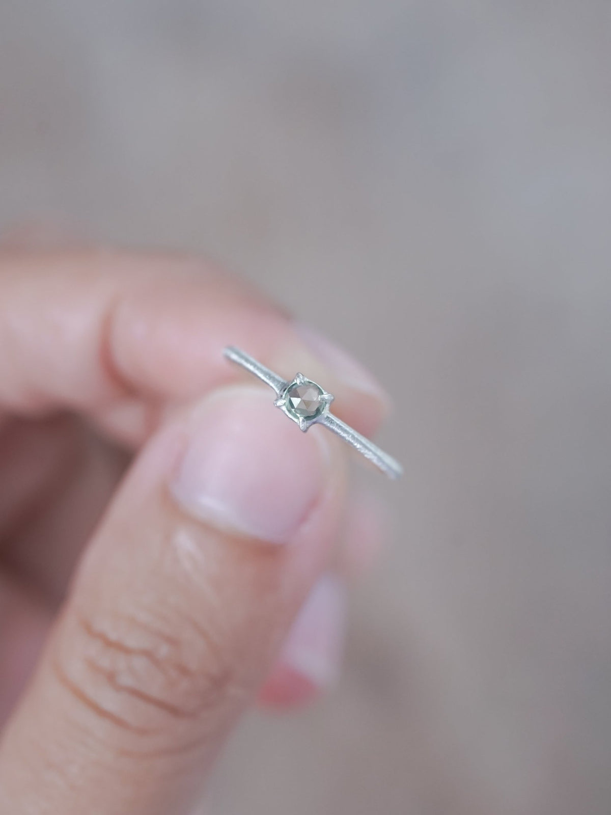 Callisto Rose Cut Sapphire Ring - Gardens of the Sun | Ethical Jewelry