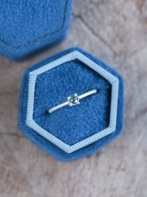 Callisto Rose Cut Sapphire Ring - Gardens of the Sun | Ethical Jewelry