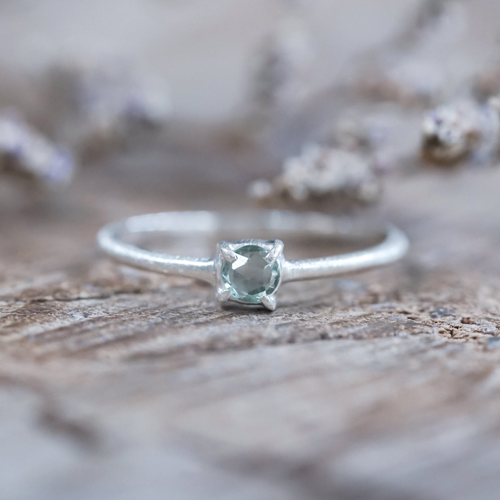 Callisto Rose Cut Sapphire Ring - Gardens of the Sun | Ethical Jewelry