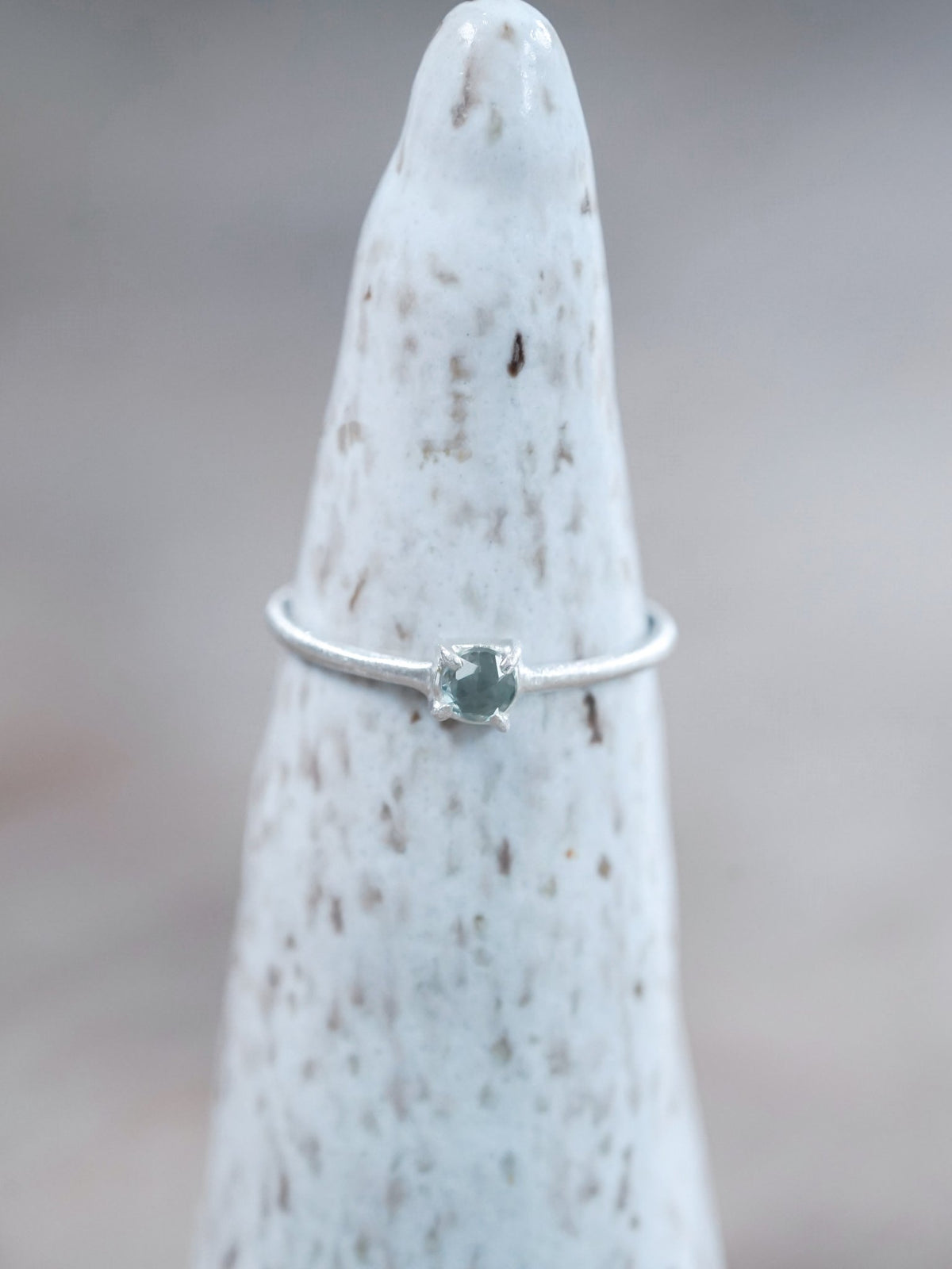 Callisto Rose Cut Sapphire Ring - Gardens of the Sun | Ethical Jewelry