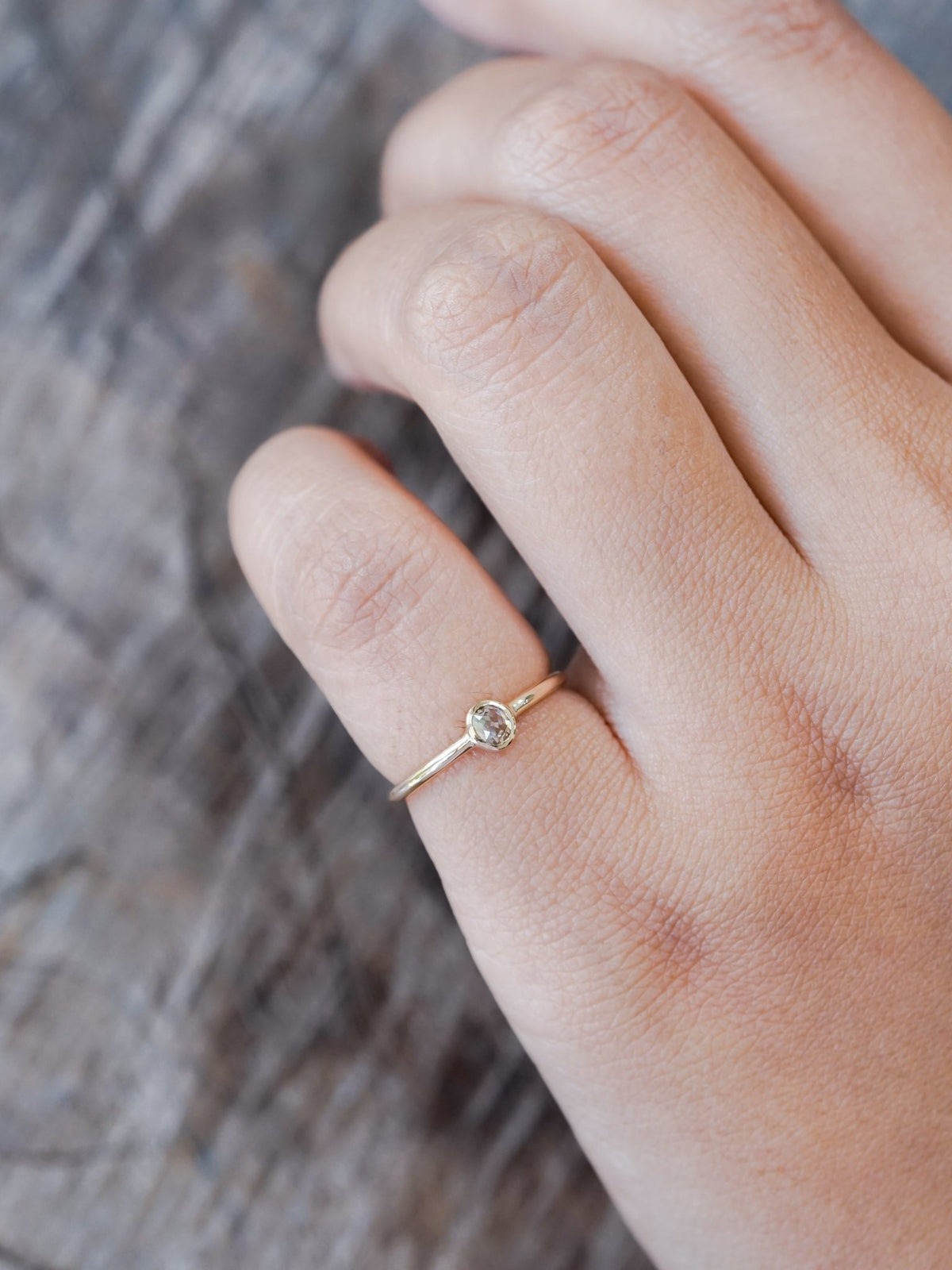 Canadian Champagne Diamond Ring in Ethical Gold - Gardens of the Sun | Ethical Jewelry