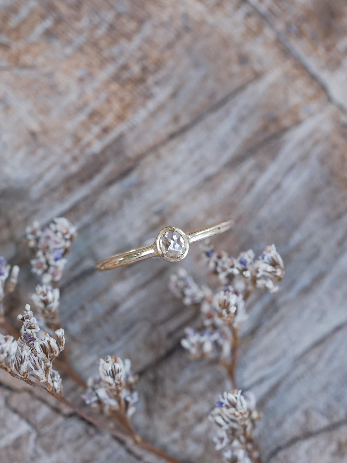 Canadian Champagne Diamond Ring in Ethical Gold - Gardens of the Sun | Ethical Jewelry