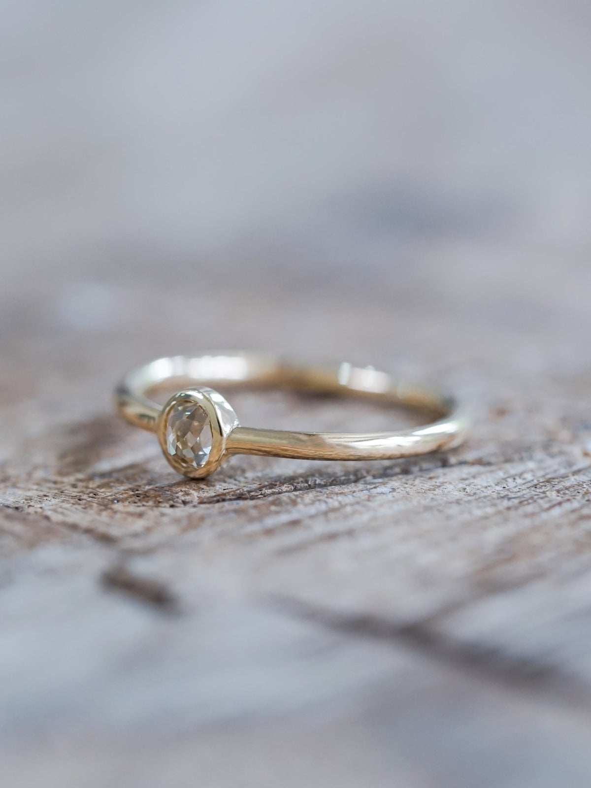 Canadian Champagne Diamond Ring in Ethical Gold - Gardens of the Sun | Ethical Jewelry