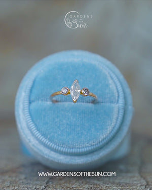 Marquise Diamond Ring in Ethical Gold - Gardens of the Sun | Ethical Jewelry