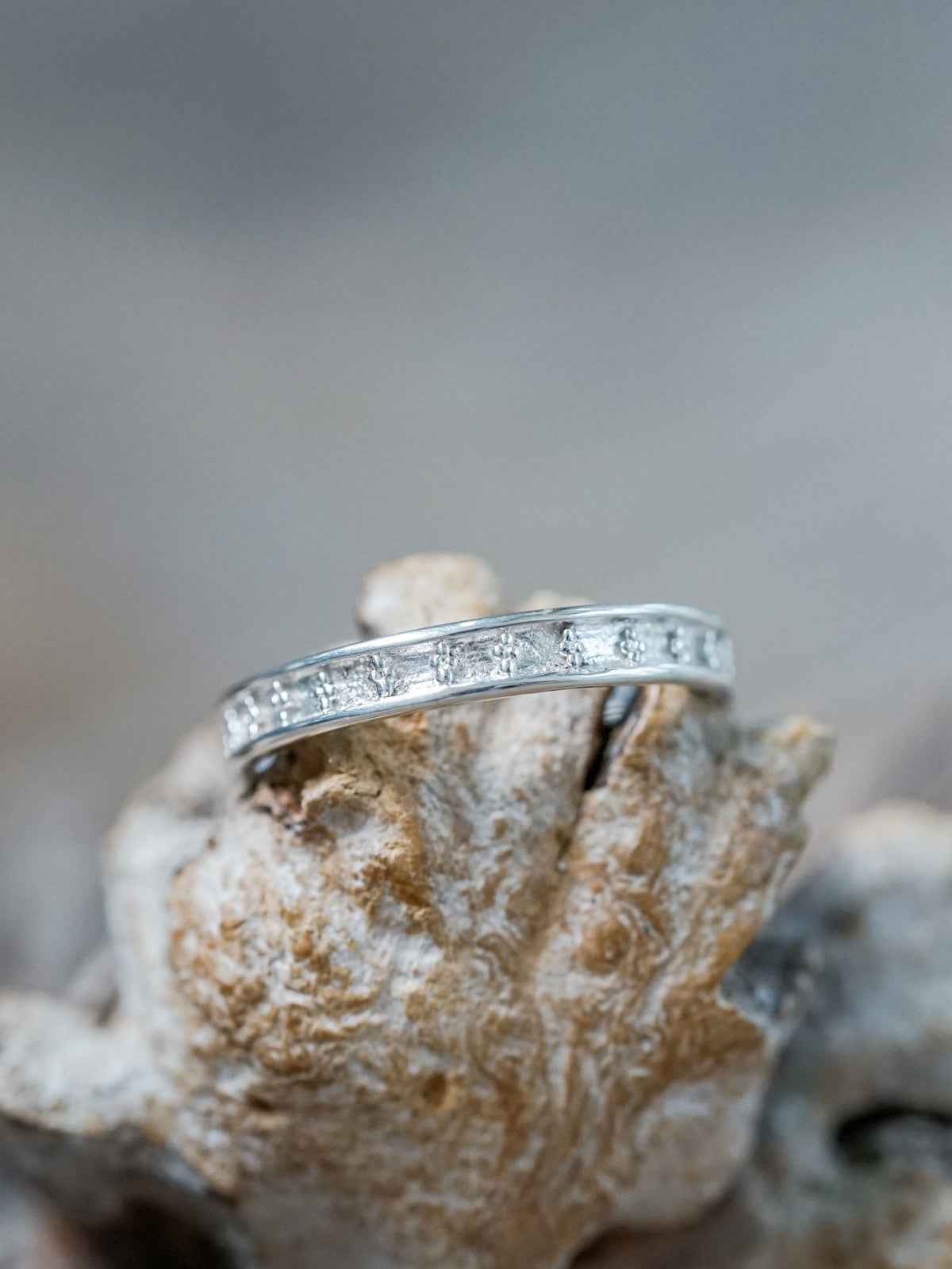 Center Patterned Band - Gardens of the Sun | Ethical Jewelry