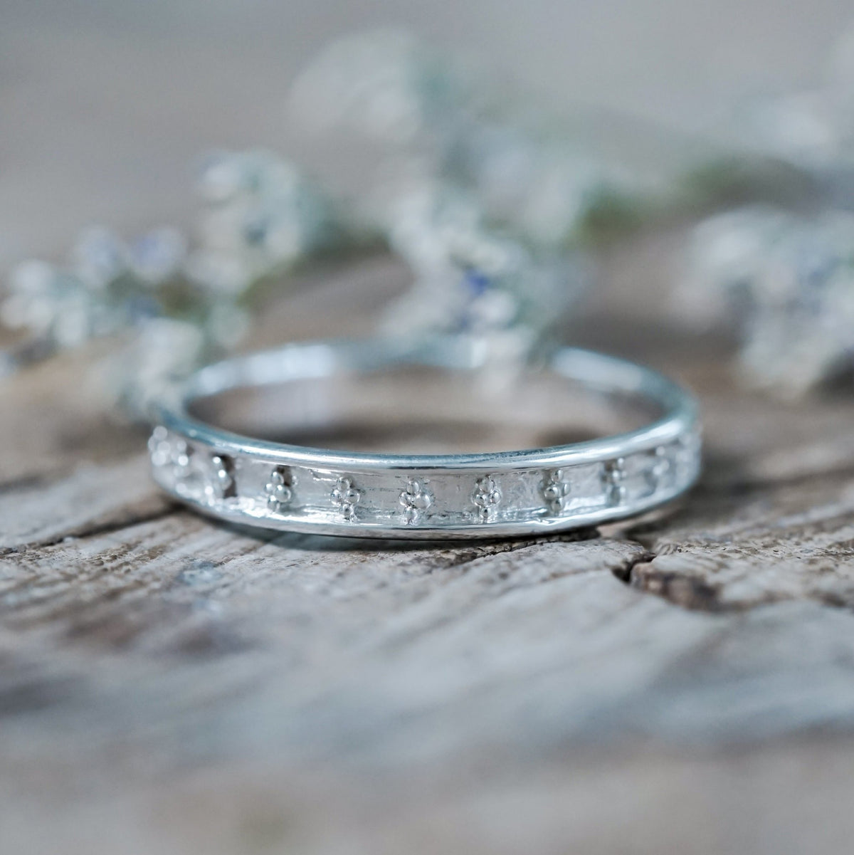 Center Patterned Band - Gardens of the Sun | Ethical Jewelry