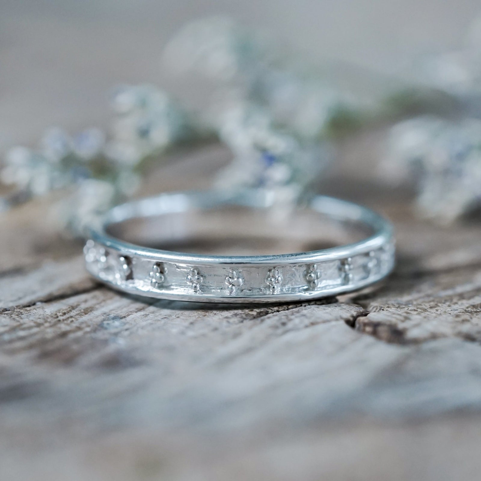Center Patterned Band - Gardens of the Sun | Ethical Jewelry