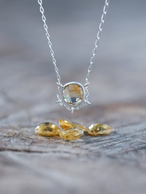 Checkerboard Citrine Necklace - Gardens of the Sun | Ethical Jewelry