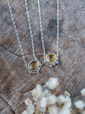 Checkerboard Citrine Necklace - Gardens of the Sun | Ethical Jewelry