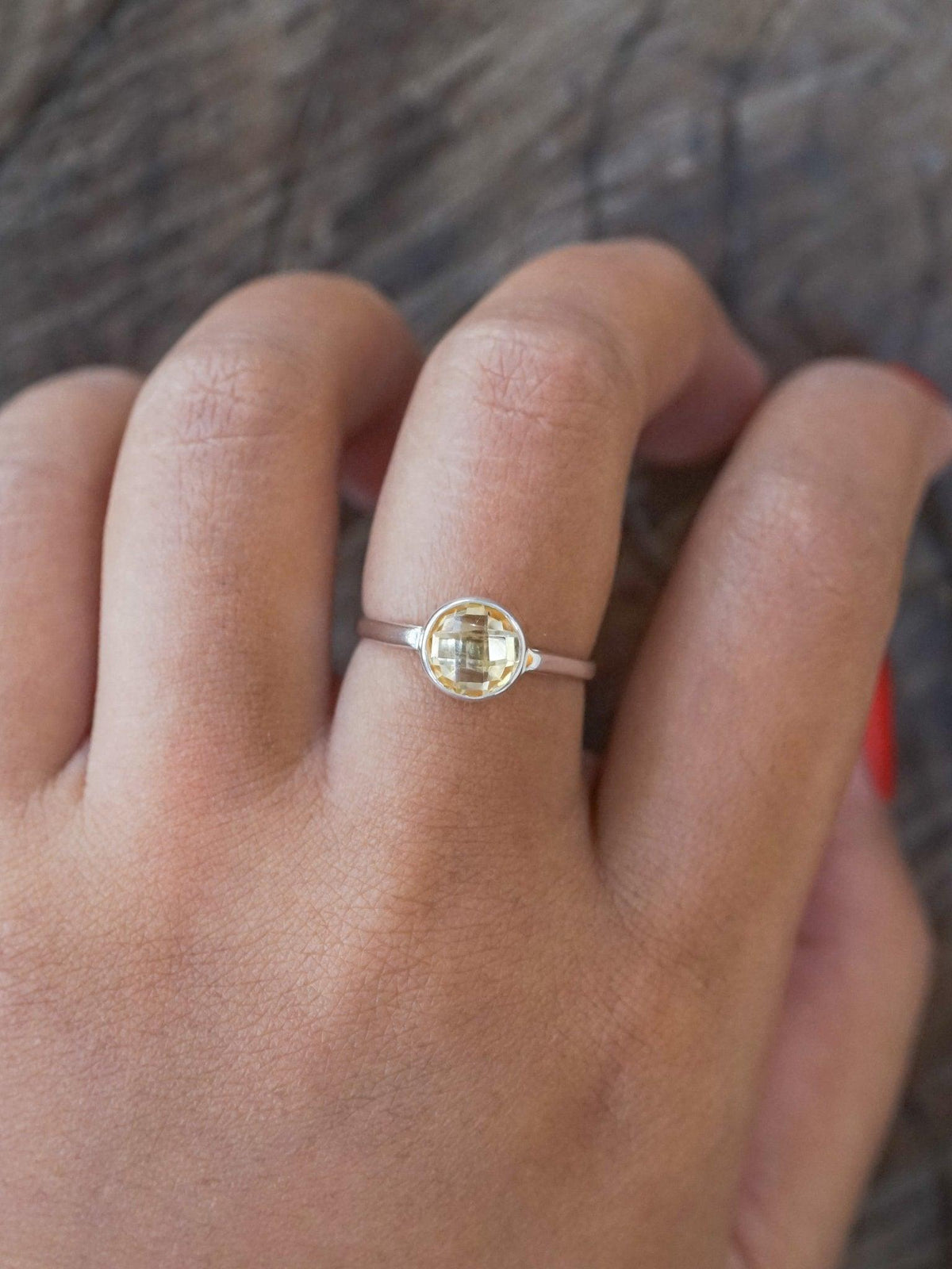 Checkered Citrine Ring - Gardens of the Sun | Ethical Jewelry