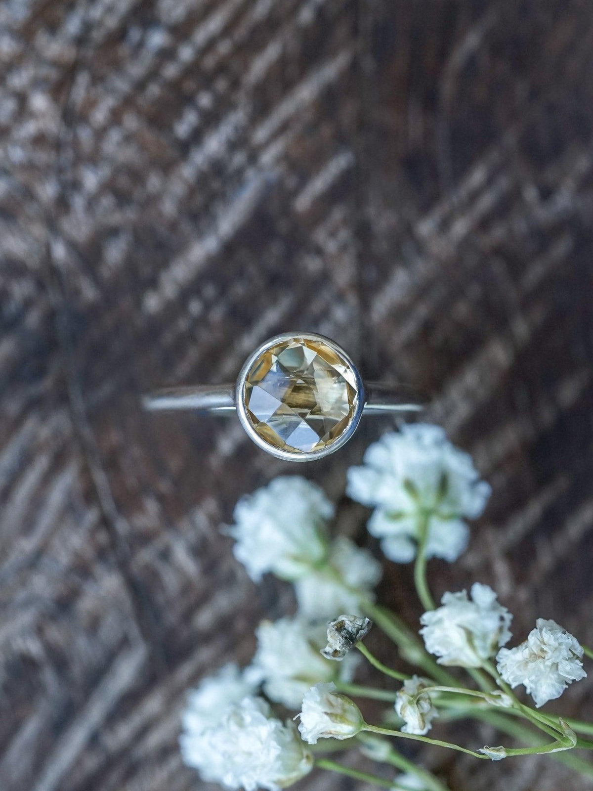 Checkered Citrine Ring - Gardens of the Sun | Ethical Jewelry